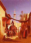 Street In Damascus and Street In Cairo A Pair of Painting (Pic 2) by Charles Theodore Frere